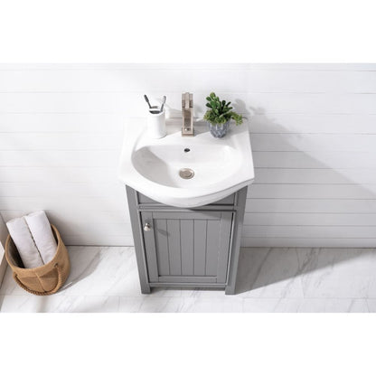 Marian Transitional Gray 20" Single Sink Vanity | S05-20-GY