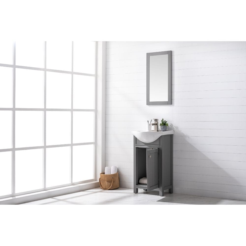 Marian Transitional Gray 20" Single Sink Vanity | S05-20-GY