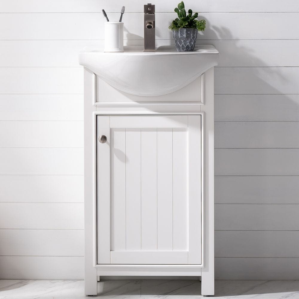 Marian Transitional White 20" Single Sink Vanity | S05-20-WT