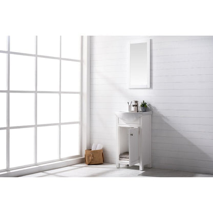 Marian Transitional White 20" Single Sink Vanity | S05-20-WT