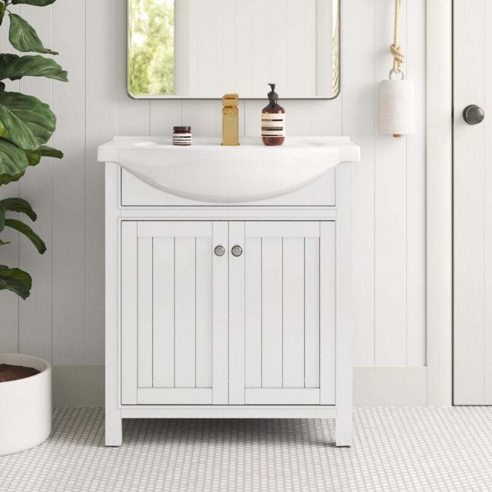 Marian Transitional White 30" Single Sink Vanity | S05-30-WT