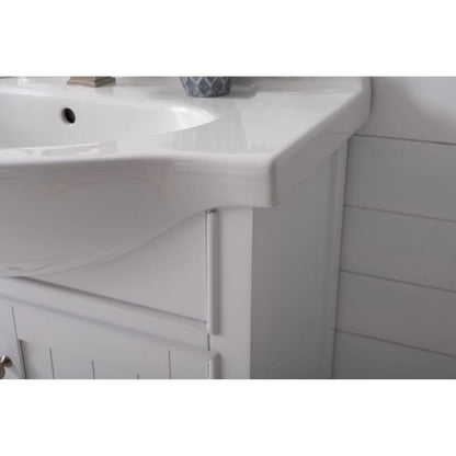 Marian Transitional White 30" Single Sink Vanity | S05-30-WT