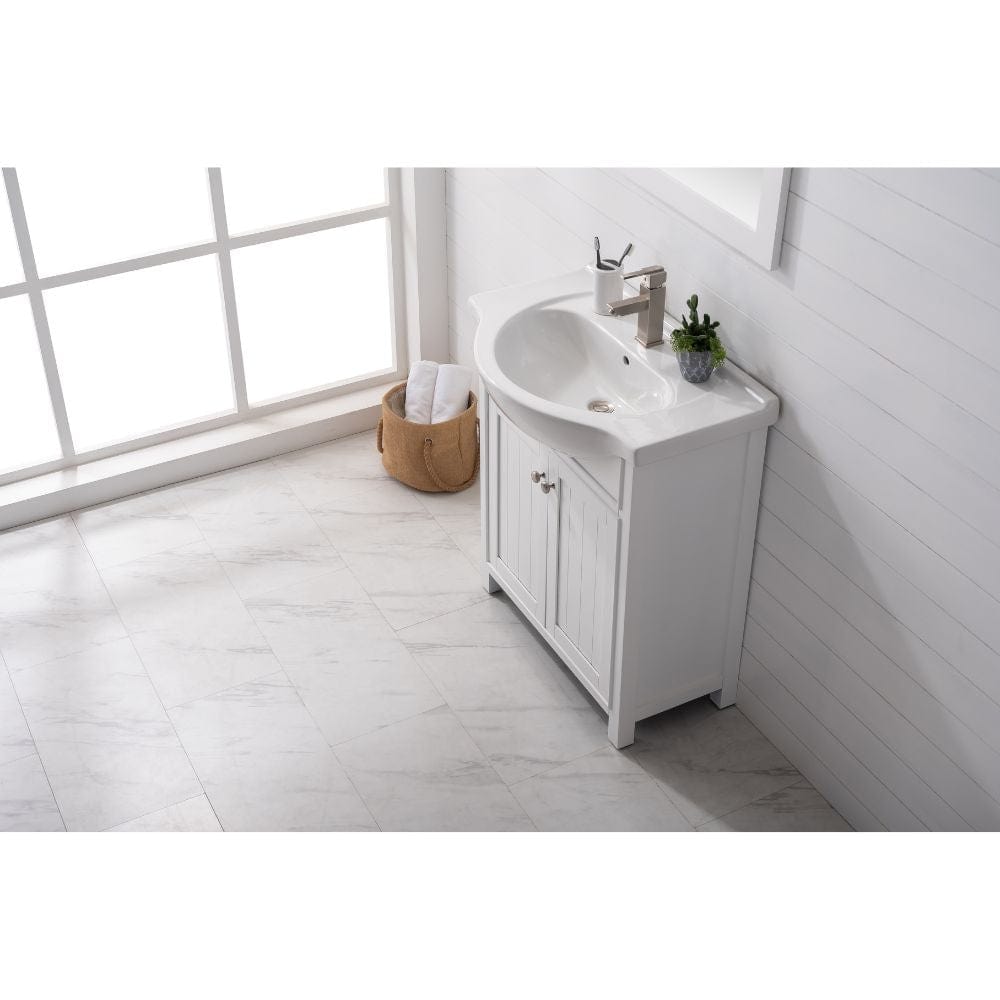 Marian Transitional White 30" Single Sink Vanity | S05-30-WT