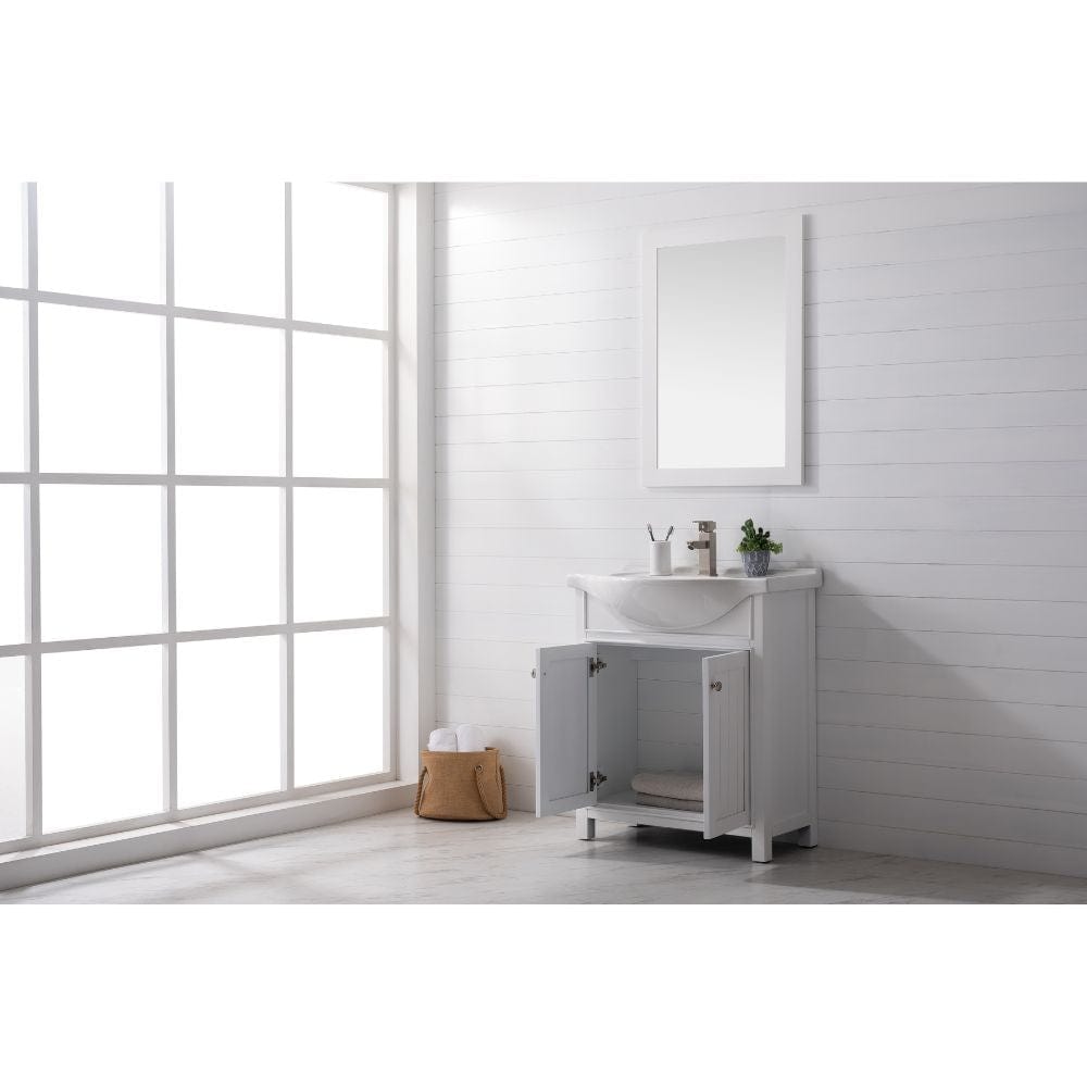 Marian Transitional White 30" Single Sink Vanity | S05-30-WT