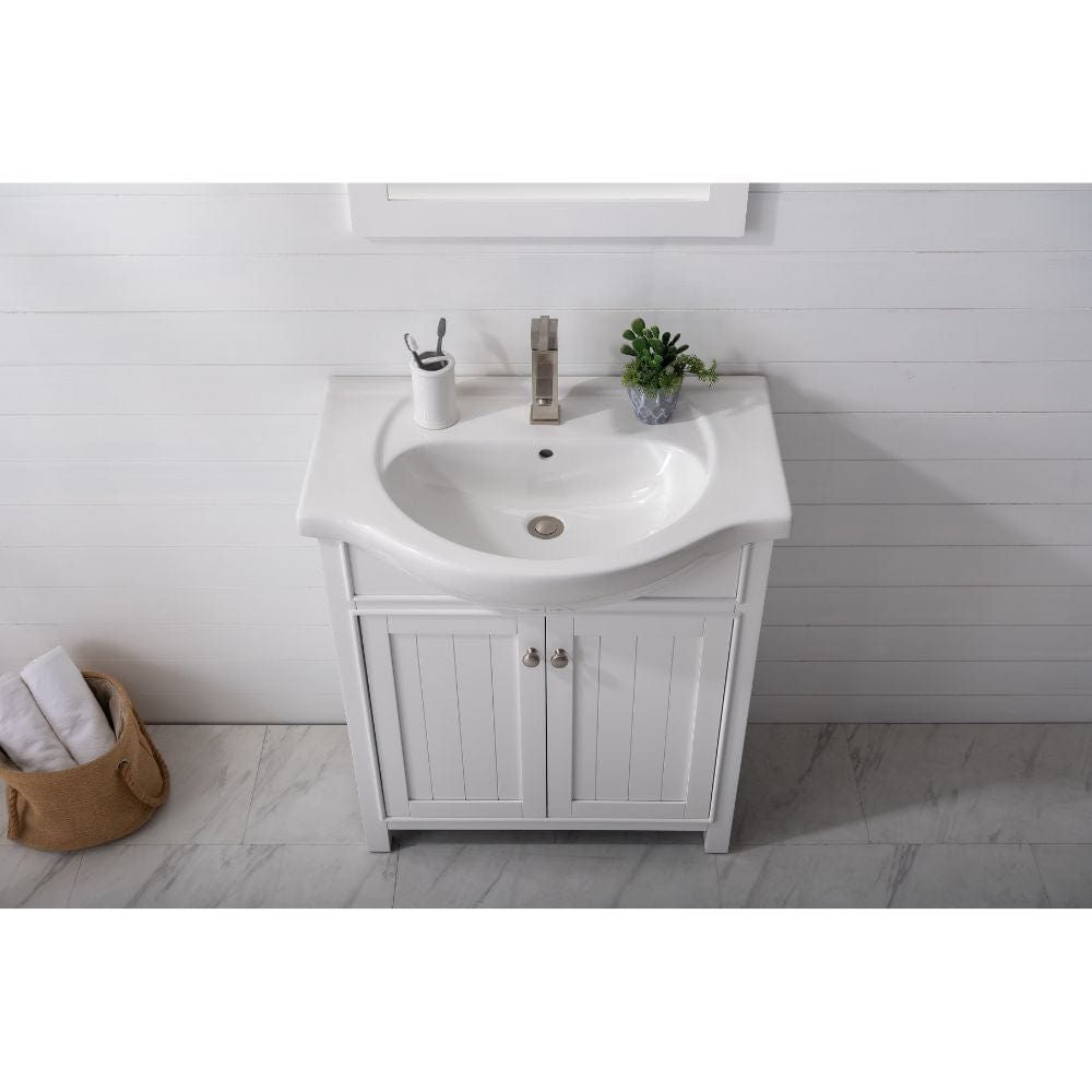 Marian Transitional White 30" Single Sink Vanity | S05-30-WT