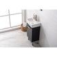 Stella Modern Black 16.5" Single Sink Vanity | S03-17-BLK