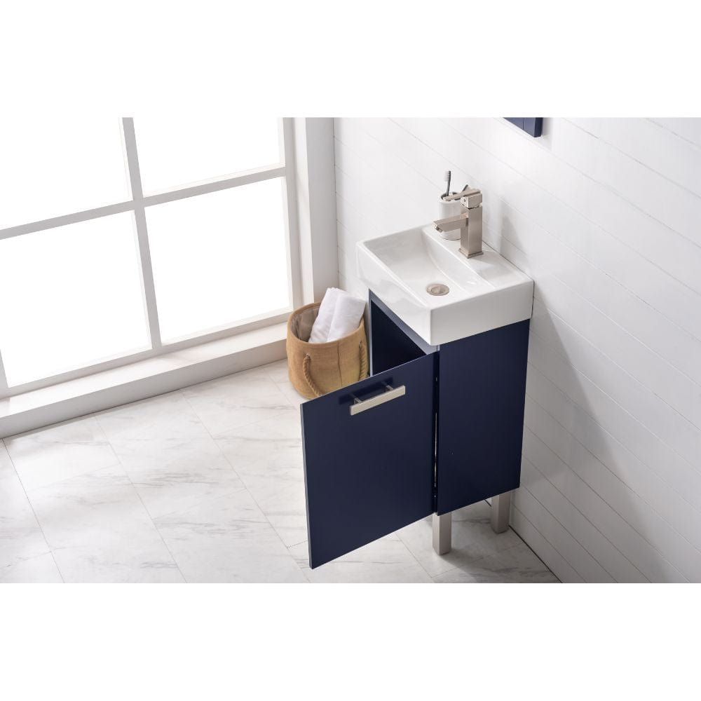 Stella Modern Blue 16.5" Single Sink Vanity | S03-17-BLU