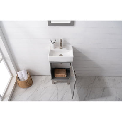 Stella Modern Gray 16.5" Single Sink Vanity | S03-17-GY