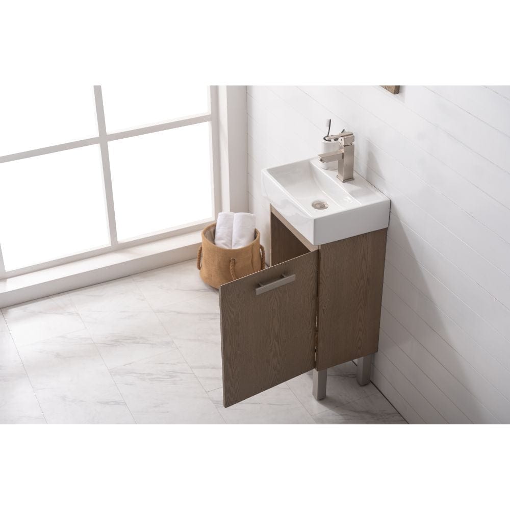 Stella Modern Oak 16.5" Single Sink Vanity | S03-17-OAK