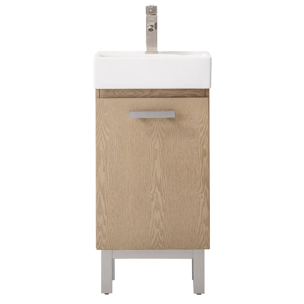 Stella Modern Oak 16.5" Single Sink Vanity | S03-17-OAK