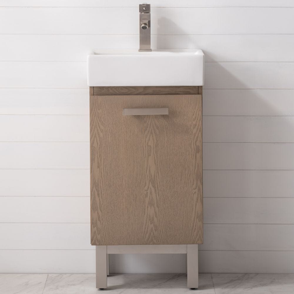 Stella Modern Oak 16.5" Single Sink Vanity | S03-17-OAK