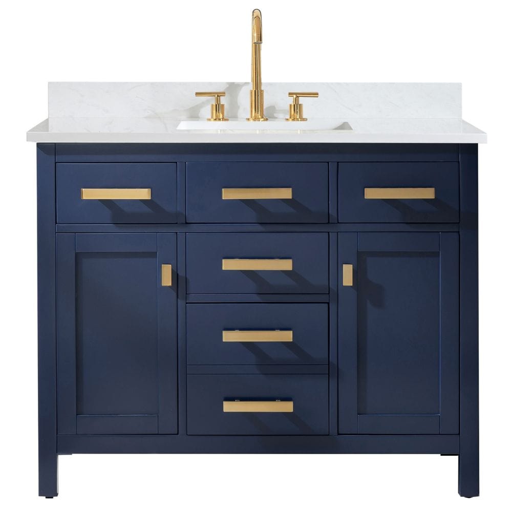 Valentino Modern Blue 42" Single Sink Vanity | V01-42-BLU