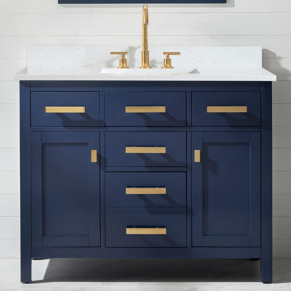 Valentino Modern Blue 42" Single Sink Vanity | V01-42-BLU