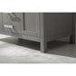 Valentino Modern Gray 42" Single Sink Vanity | V01-42-GY