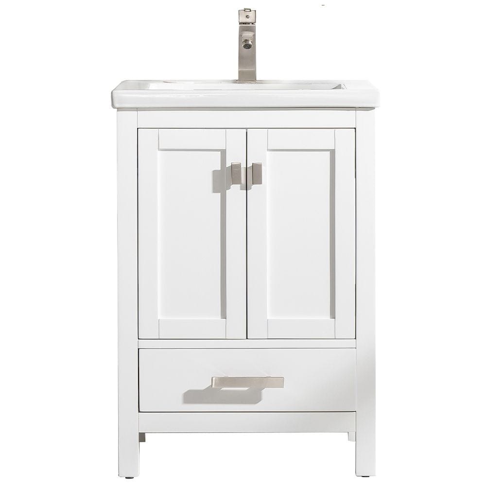 Valentino Modern White 24" Single Sink Vanity | V01-24-WT