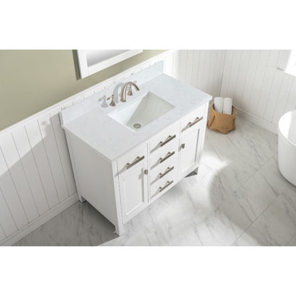 Valentino Modern White 42" Single Sink Vanity | V01-42-WT