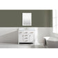Valentino Modern White 42" Single Sink Vanity | V01-42-WT