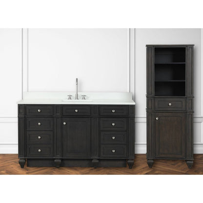 Winston Traditional Brown 60" Single Vanity | WN-60S-BR