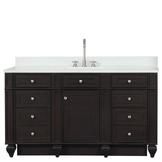 Winston Traditional Espresso 60" Single Vanity | WN-60S-ES