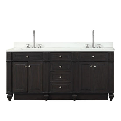 Winston Traditional Espresso 72" Double Vanity | WN-72-ES