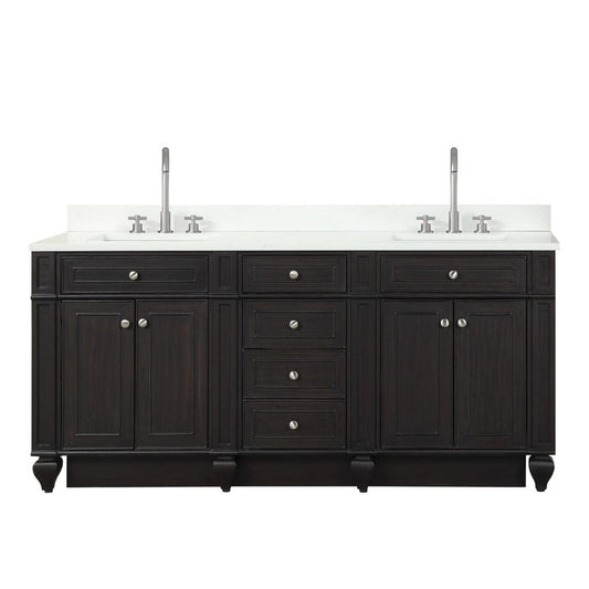 Winston Traditional Espresso 72" Double Vanity | WN-72-ES