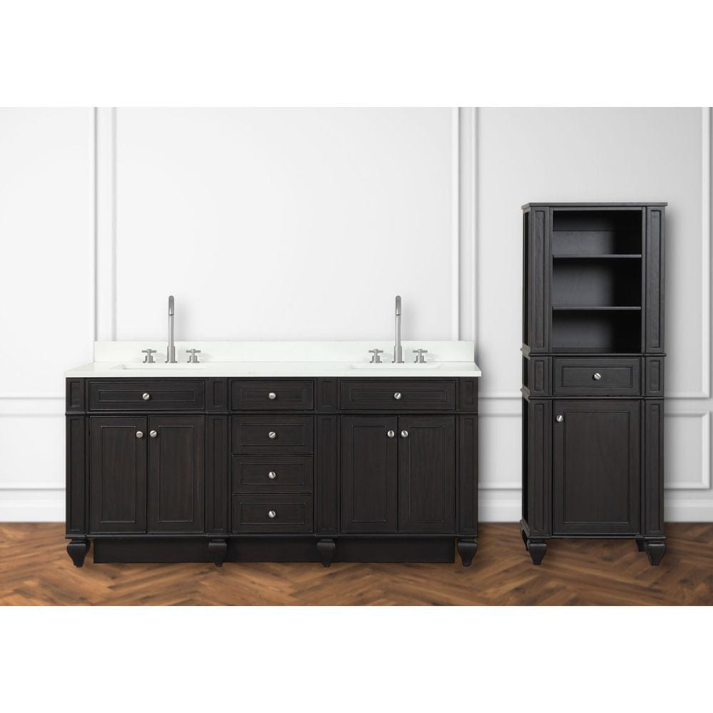 Winston Traditional Espresso 72" Double Vanity | WN-72-ES