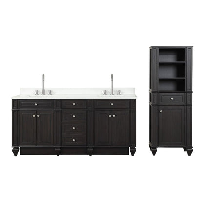 Winston Traditional Espresso 72" Double Vanity | WN-72-ES