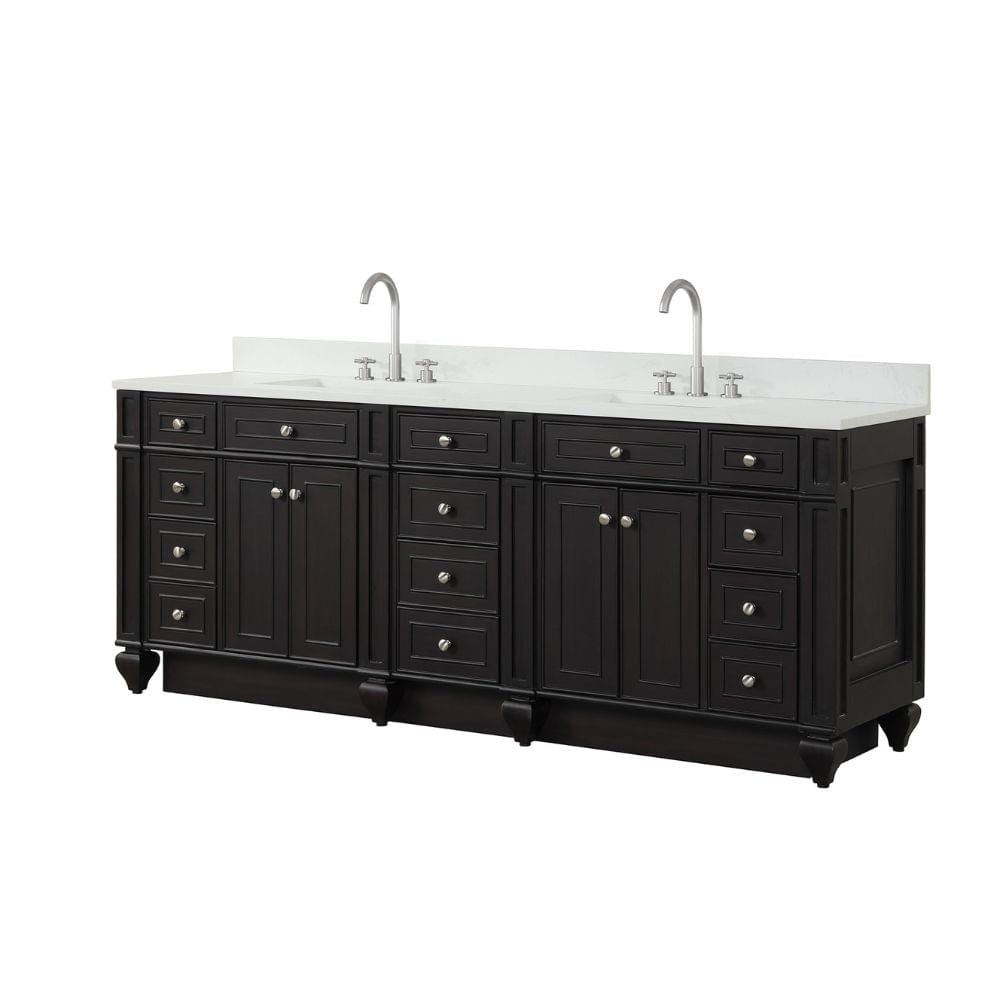 Winston Traditional Espresso 84" Double Vanity | WN-84-ES