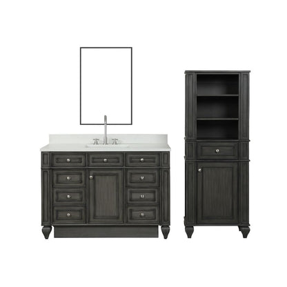 Winston Traditional Gray 48" Single Vanity | WN-48-GY