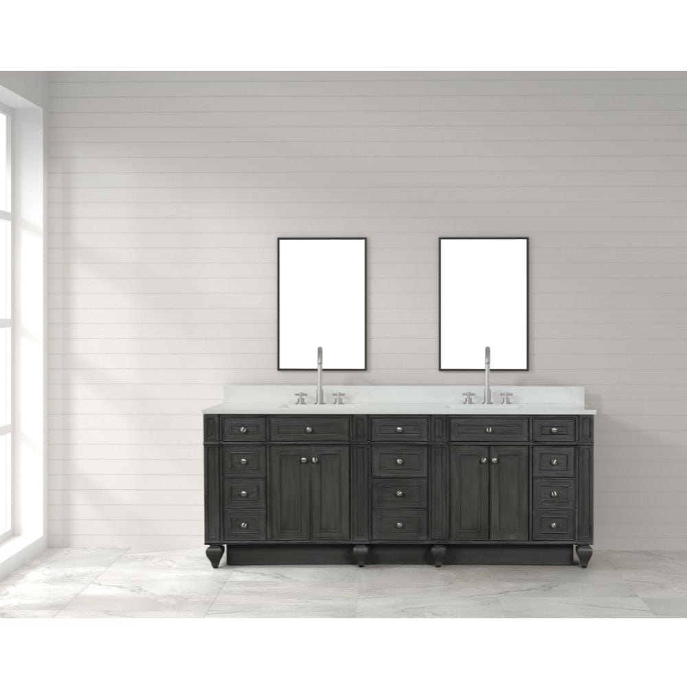 Winston Traditional Gray 84" Double Vanity | WN-84-GY