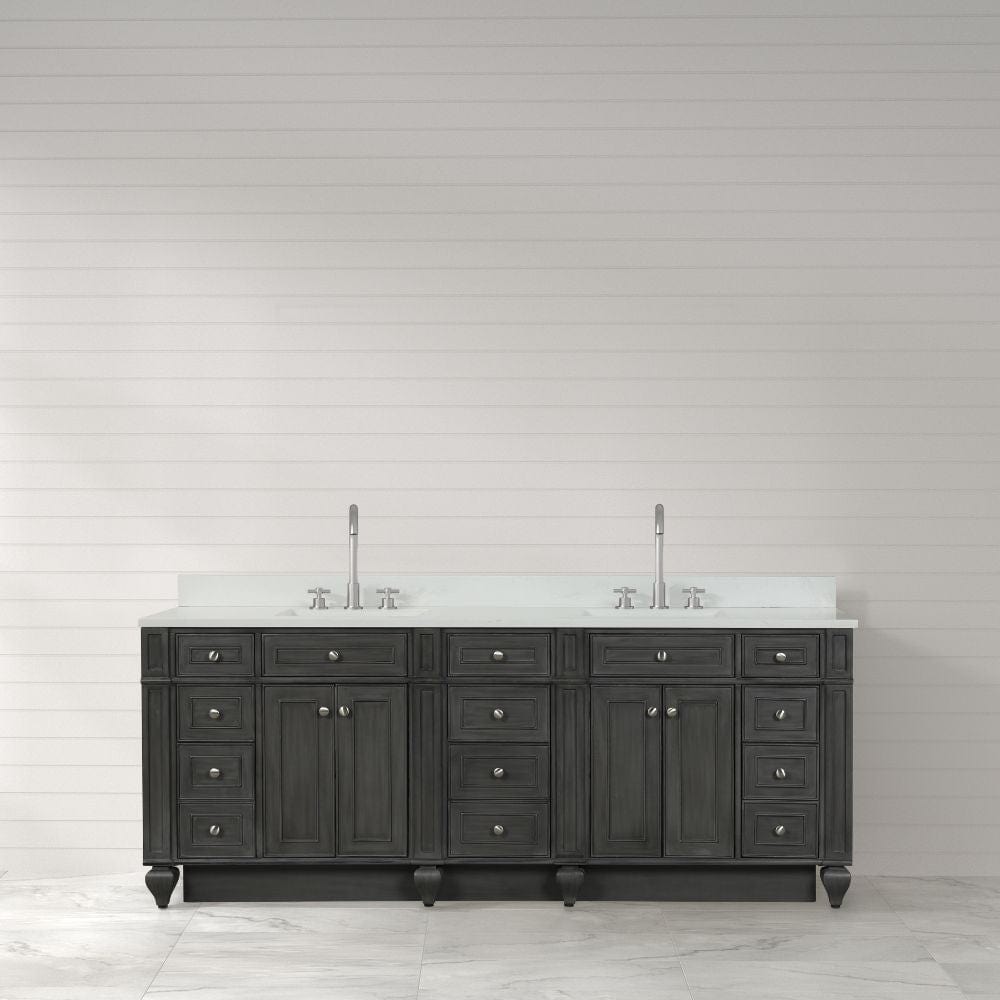 Winston Traditional Gray 84" Double Vanity | WN-84-GY