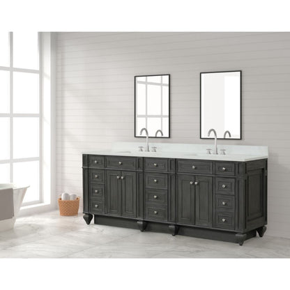 Winston Traditional Gray 84" Double Vanity | WN-84-GY