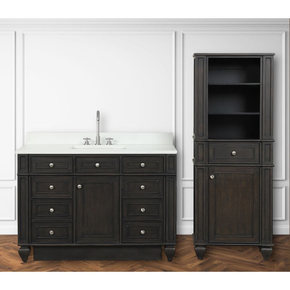 Winston Traditional Walnut 48" Single Vanity | WN-48-BR