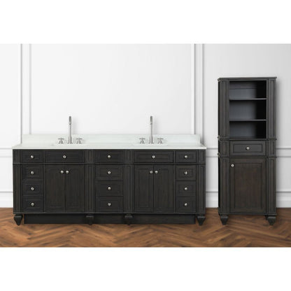 Winston Traditional Walnut 84" Double Vanity | WN-84-BR