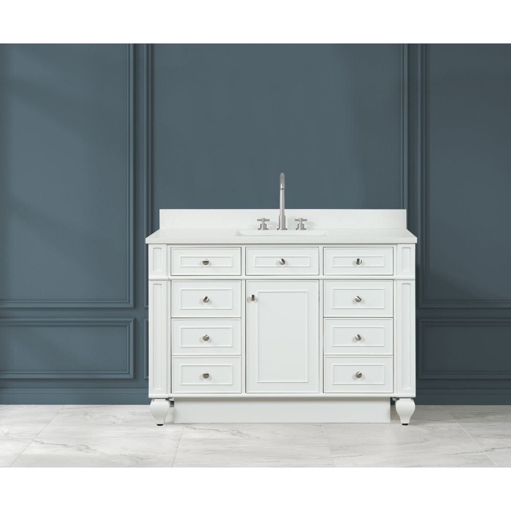 Winston Traditional White 48" Single Vanity | WN-48-W