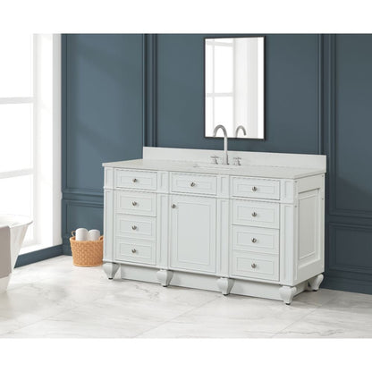 Winston Traditional White 60" Single Vanity | WN-60S-W