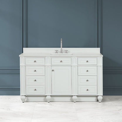 Winston Traditional White 60" Single Vanity | WN-60S-W