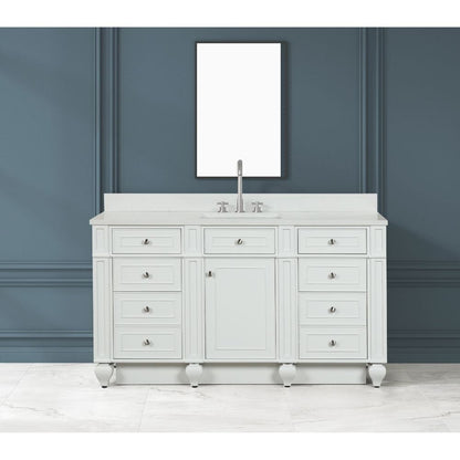 Winston Traditional White 60" Single Vanity | WN-60S-W