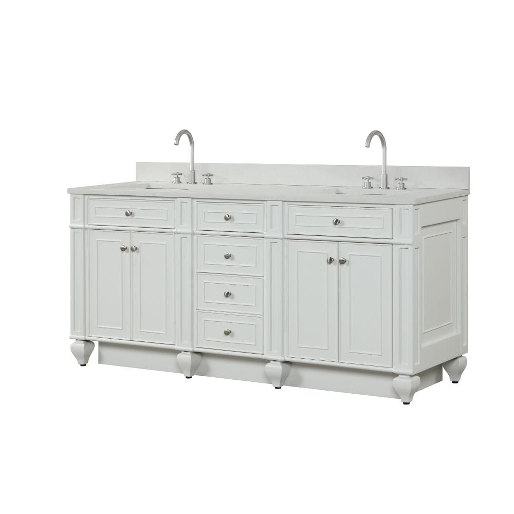 Winston Traditional White 72" Double Vanity | WN-72-W