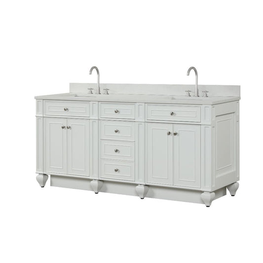 Winston Traditional White 72" Double Vanity | WN-72-W