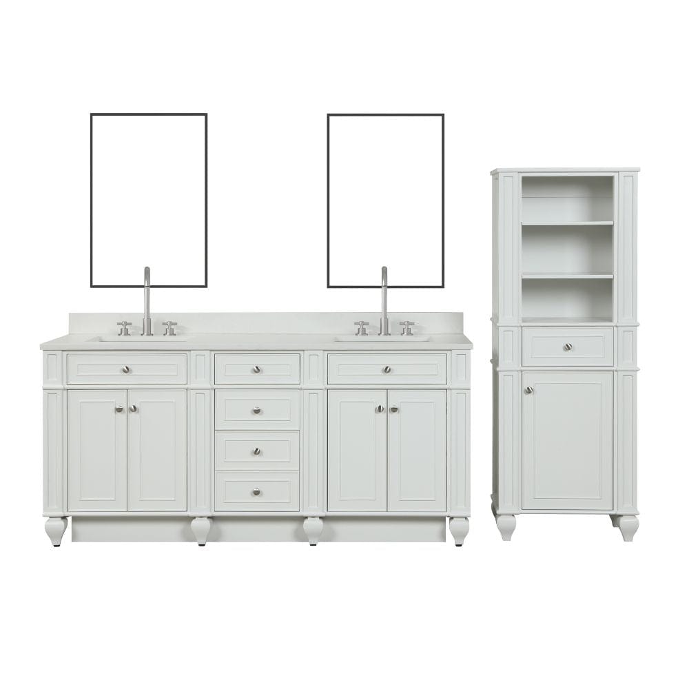 Winston Traditional White 72" Double Vanity | WN-72-W