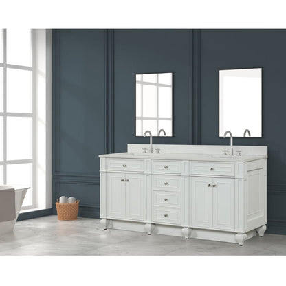 Winston Traditional White 72" Double Vanity | WN-72-W