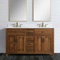 Design Element Bryson Transitional 60" Vanity Base Only in Walnut | DEC4002-C-CB