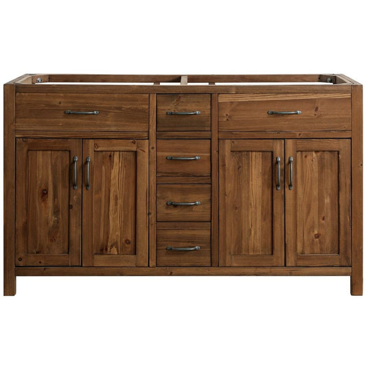 Design Element Bryson Transitional 60" Vanity Base Only in Walnut | DEC4002-C-CB