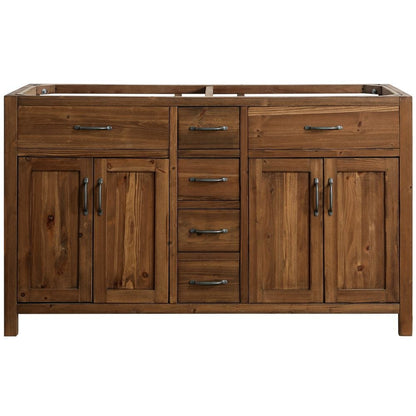 Design Element Bryson Transitional 72" Vanity Base Only in Walnut | DEC4002-D-CB