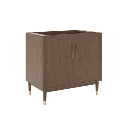 Fresca Sawyer 36" Freestanding Bathroom Cabinet in Mocha Birch