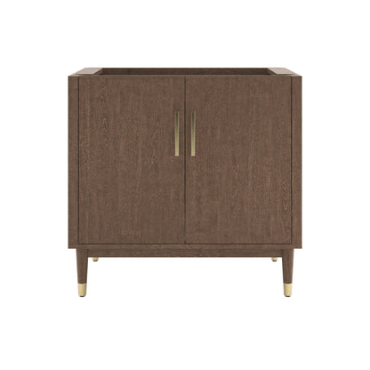 Fresca Sawyer 36" Freestanding Bathroom Cabinet in Mocha Birch