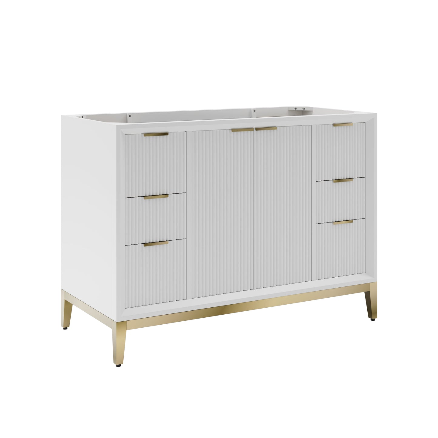 Fresca Wellington 48" Freestanding Bathroom Cabinet in White