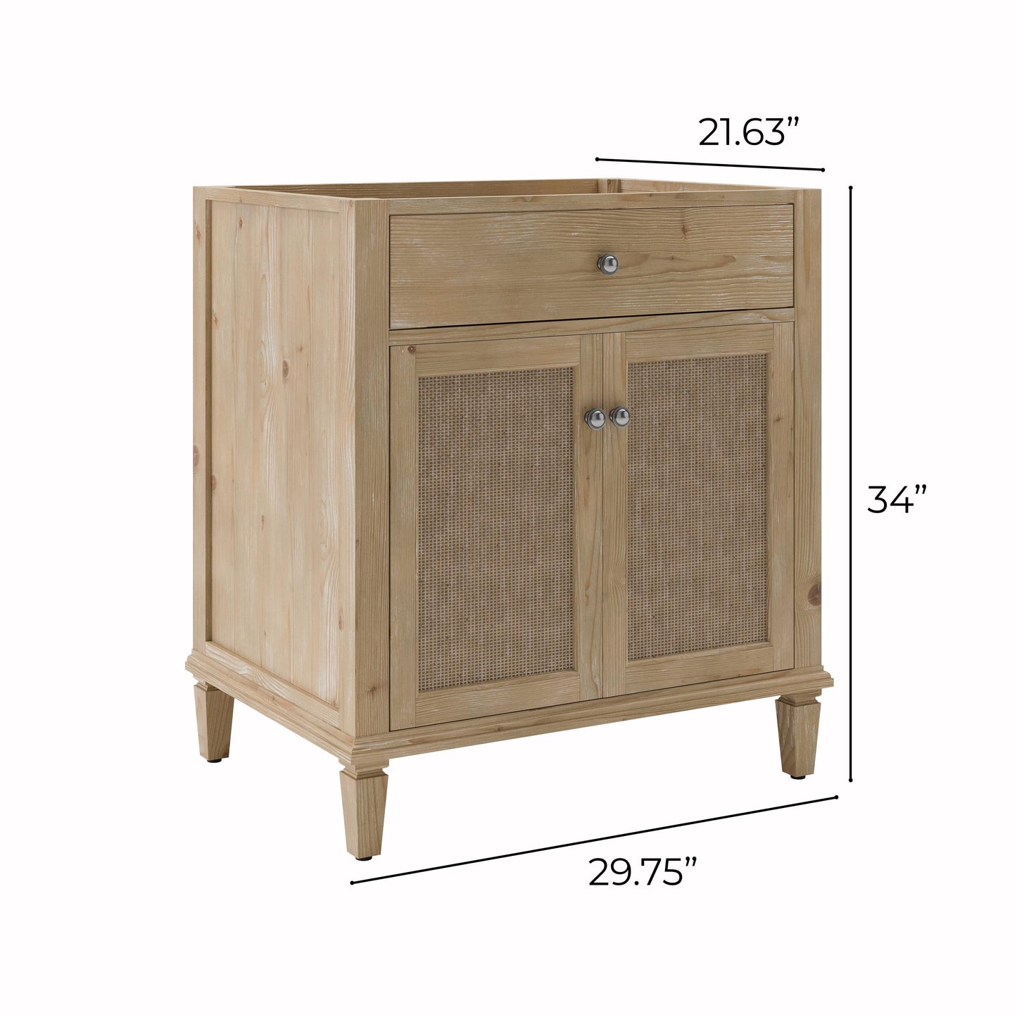 Fresca Cora 30" Freestanding Bathroom Cabinet in Sunlit Fir