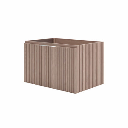 Fresca Elliot 30" Floating Bathroom Cabinet with Top & Sink in Vanilla Oak